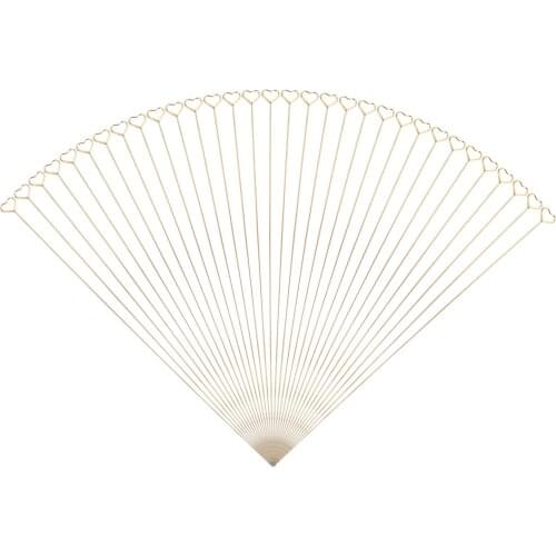 50pcs Round Shaped Blessing Fixed Clip Floral Place Cards Holder Banquet Clip Metal Card Bouquet Card Post It Note Holder