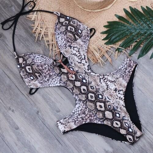 Summer Sexy Monokini One Piece Swimsuit Women Backless Push Up Swimwear High Cut Bikini 2019 Swimming Suit Beachwear Bodysuit XL