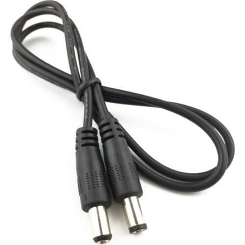0.5m 1m 2m 12V DC Power Cord 5.5*2.1mm Male to Male Power Adapter Extension Cable Monitor Power Extension Plug Wire