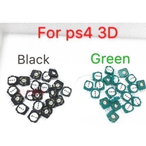 10pcs only orginal new ps4 handle rocker side potentiometer ps3 rocker potentiometer side control repair parts green and black