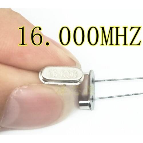 200PCS/LOT HC-49S Short foot 49S 2 feet DIP-2 16M 16MHZ 16.000MHZ