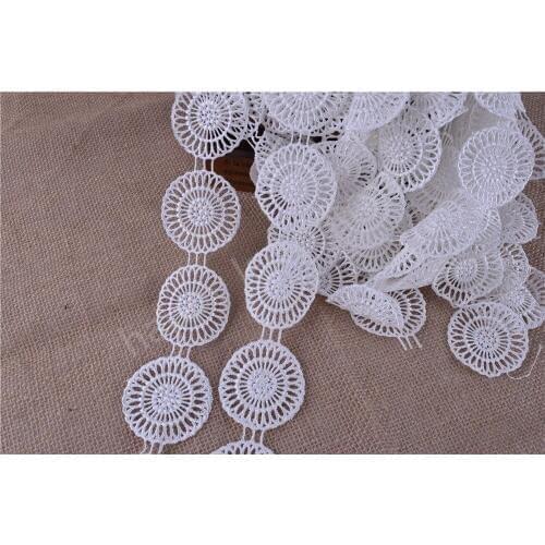 29yards White Round Venise/Venice Lace Victorian Lace wedding craft sewing wide :6cm
