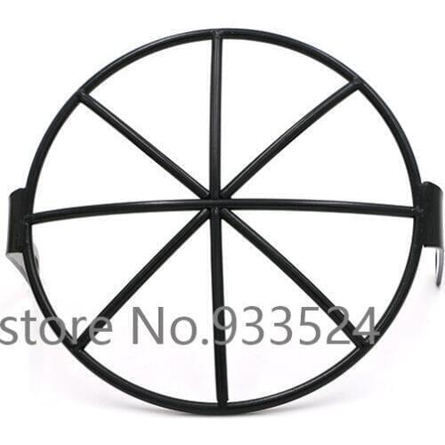 6.25" Black Metal Motorcycle Side Mount Headlight Cover Mask For Honda Yamaha Kawasaki Suzuki Cruiser Chopper Bobber ATV