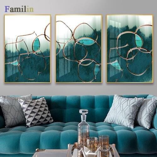 Abstract Chinese River Canvas Painting Wall Art Picture For Living Room Aisle Home Decoration Poetic Cuadros Poster and Print