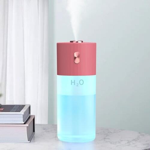 Aromatherapy Air Humidifier Spray for Car Home Office USB Charging Fogger Mist Maker with LED Night Lamp