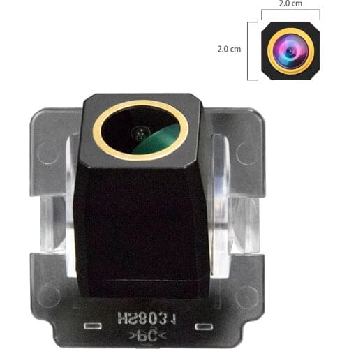 Misayaee Golden HD Car Rear View Reverse Camera Plate Light for Mitsubishi Outlander XL/ Outlander / Citroen C-Crosser / Peugeot