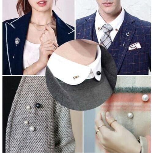 Pearl pin buckle brooch pin insert fashion coat jacket cardigan sweater shawl scarves decorative buckle