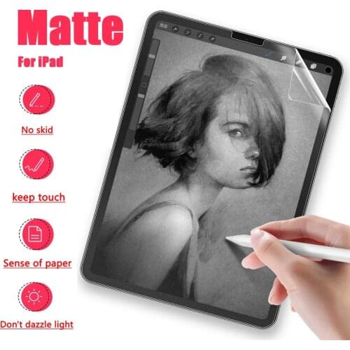 Paper Screen Protector Like Film Matte PET Anti Glare Painting For Apple iPad Air 4 3 2 1 mini 5 Face ID 11 New 10.2 7 8th 10.5