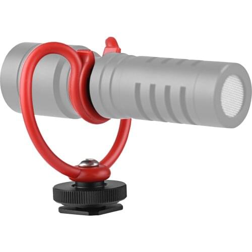 Video Microphone Shock Mount Holder Camera Mic Holder with Cold Shoe 1/4 Inch Screw Hole photography accessories photo studio