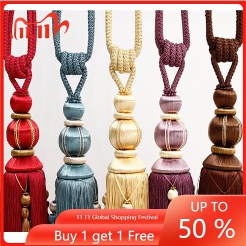 European Style Curtain Tassel Strap Tassel Accessories Buckle Rope Decoration Tassel Hotel Tie Chair Wedding