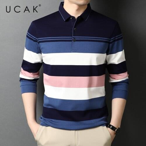 UCAK Brand Classic Long Sleeve Pure Cotton T Shirt Homme Spring Autumn New Arrival Streetwear Casual Tshirt Men Clothes U5667