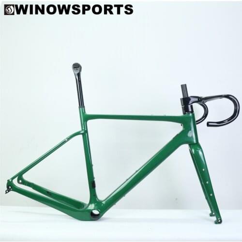 Winowsports 700*45C tyre carbon disc brake bike framae GF20 carbon gravel frame BB386 Bottom bracket mtb 650b max 47mm graveland