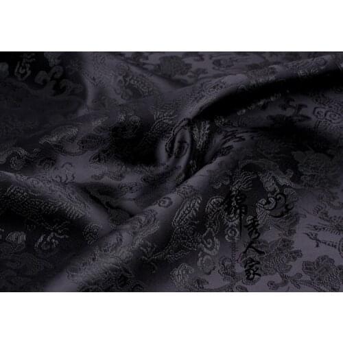 Chinese Jacquard Silk brocade Dragon pattern fabric for COSPLAY/Kimono/Mongolia clothingeongsam/Stage suit 1 order=1meter