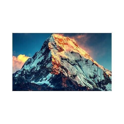 Mount Everest World’s Tallest Mountain Art Film Print Silk Poster Home Wall Decor 24x36inch