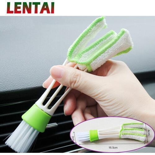LENTAI For Hyundai solaris i30 tucson 2017 ix35 accent Chevrolet cruze captiva aveo MG 1Pc Car Double-head Cleaning Brush Tool