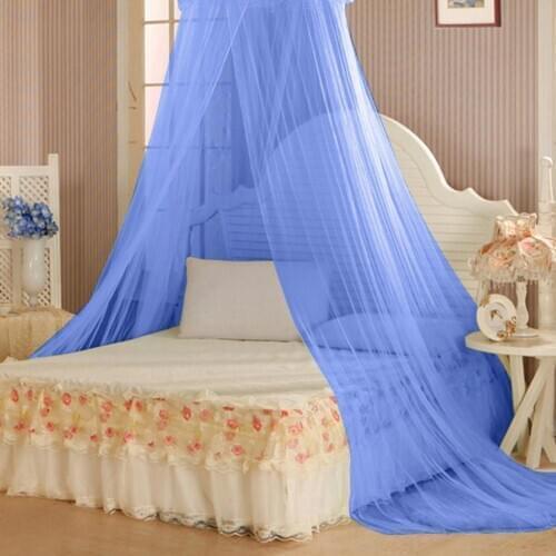 Summer Elgant Hung Dome Mosquito Nets For Double Bed Summer Polyester Mesh Fabric Home bedroom Baby Adults Hanging decoration
