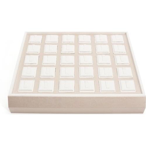 White Earring Jewelry Storage Display Trays For Women Jewellery Counter Window Holder Ring Pendent Bracelet Series Showcase