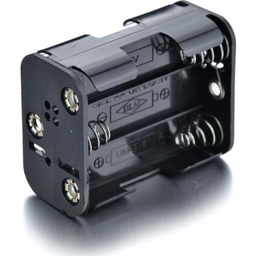 New 4/5pcs 9V 6AA Battery Holder Storage Box Case with 3 Slot Batteries Container for Model AA/R06/14500/14505/UM3 57*45*28mm