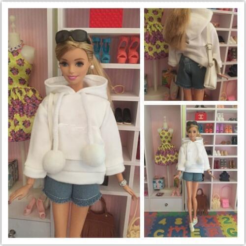 Doll Clothes Sweatshirt Coat For blythe Barbie Doll Clothes For Barbie Doll Outfits Pants Canvas Shoes 1/6 Dolls Accessories