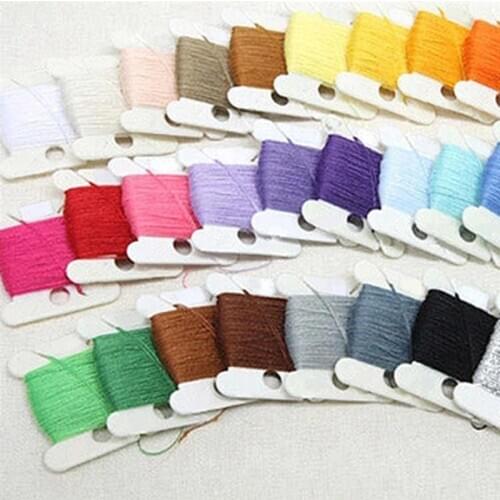 Plastic Embroidery Floss & Craft Thread Bobbins for Storage Holder Sewing Embroidery Floss Sewing Tools 20/50/100/120 Pcs