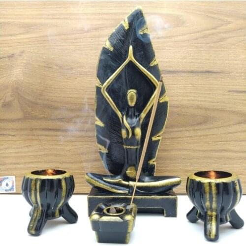 Yoga Arriving Girl Incense burners decor handmade Figurines Candle holder candle holder home decoration art special design multi piece sparkle