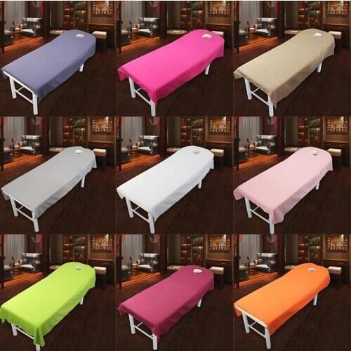 Toweling Couch Cover Massage SPA Table Bed Couches Sheets with Face Hole