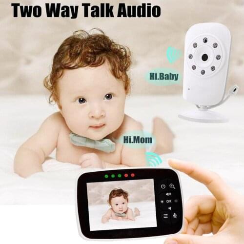 Baby Monitor 3.2 Inch Baby Electronic Babysitter Radio Video Nanny Infrared Temperature Monitoring Security Camera Two Ways Talk