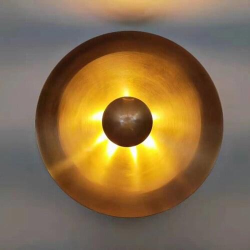 Postmodern light luxury Nordic wall lamp bedroom bedside lamp bedroom aisle decoration living room TV background wall lamp