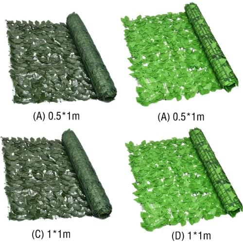 Artificial Leaf Garden Fence Screening Roll Faux Wall Landscaping Outdoor Garden Backyard Balcony Decorative Privacy Fence