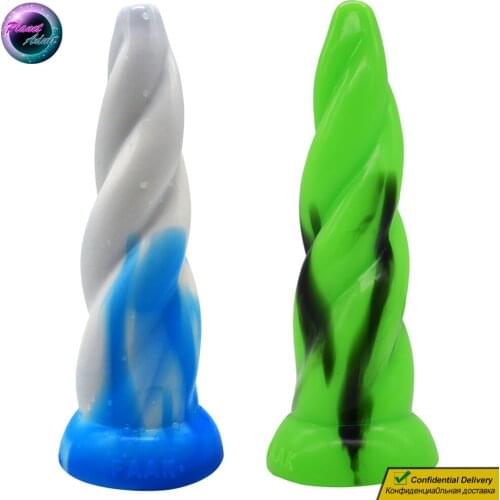 Spiral Tentacles Silicone Dildo Anal Plug Women Masturbator Vagina Pussy Gay Men Prostate Massager Expander Sex Toys Suction Cup