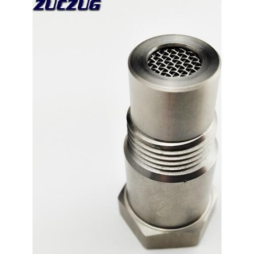 Universal Stainless Steel M18x1.5 O2 Oxygen Sensor Extension Spacer Remove Fault Connector Silver