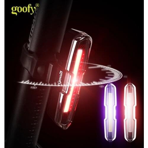 Bicycle Tail Light MTB Bike Light USB Charging LED Safety Warning Night Riding Taillight Cycling Helmet Light Bicycle Accessorie