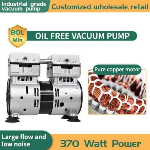 VN-120H High Quality Silent Oil Free 160L/min Air Compressor Vacuum Pump220v 1 order