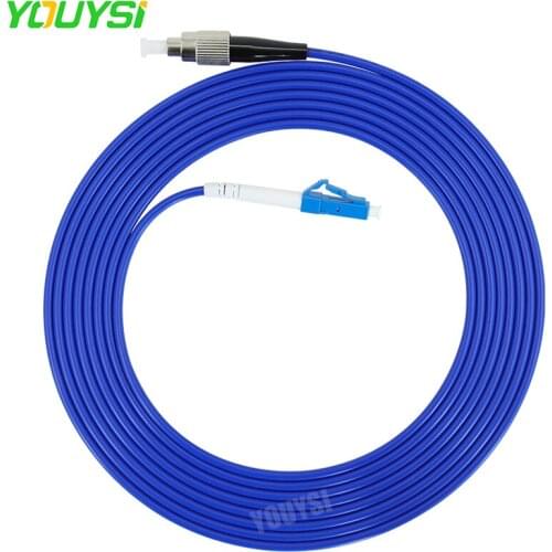 YOUYSI LC-FC UPC Armored Fiber Optical Cable Patch Cord Simplex SM FTTH Fiber Optic Jumper Cable 3m/5m/10m/15m/20m/30m