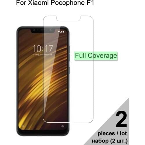 Tempered Glass For Xiaomi Pocophone F1 Explosion-proof Full Cover Screen Protector Protective Glass For Xiaomi Pocophone F1