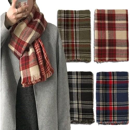 2021 Women Cashmere Scarf Solid Thick Warm casual Winter Scarves for Ladies Hijabs Pashmina Shawls Wraps Tassel Female Echarpe