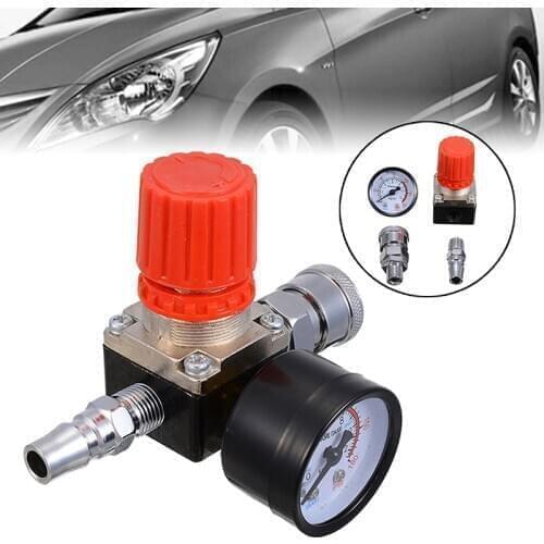 1pc Car Adjust Air Pressure Regulator Gauge Spray Gun Accessories Pneumatic Gun Regulator Pressure Regulating Valve Parts