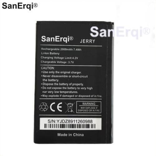 10pcs Battery For Wiko Jerry 2000mAh Mobile Li-ion Polymer Battery Bateria for Wiko Jerry Batterie Accumulator Battery