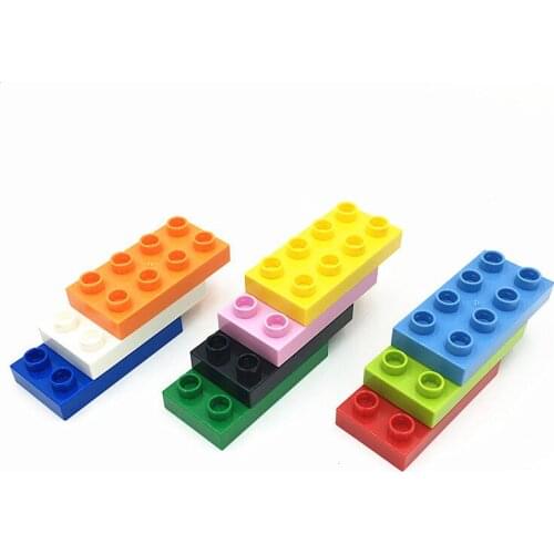 125pcs/lot Kennie Building Spare Parts 2X4 Big Size Block 8 Dots Higher Brick ompatible with big 2X4 PLATE etc. NO.40666