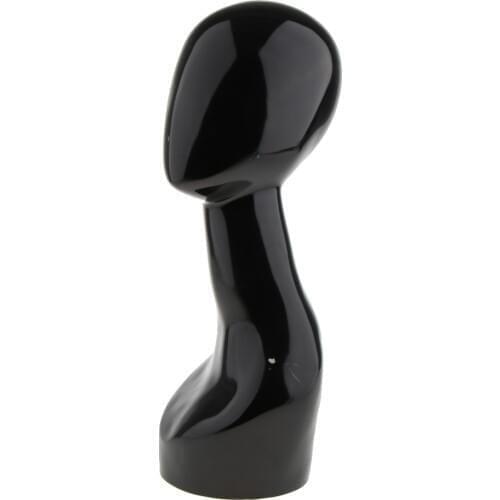 18'' Abstract Long Neck Female Mannequin Manikin Bust Head Hair Wigs Hat Jewelry Display Model Stand