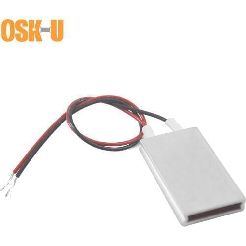 2PCS 220V PTC Heating Element Thermostat 25x20x5mm 200/230/250/270 Degree PTC Electric Heater Element Aluminium Cover