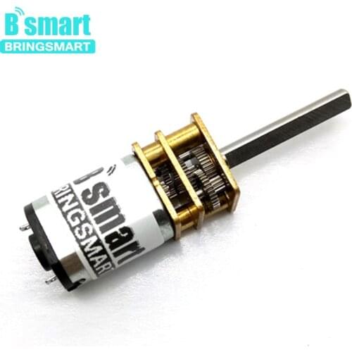 20mm Length D Shaft N20 Small Motor With Metal Gear DC 3-12V Adjustable Speed 15-600r/min For Safe Box