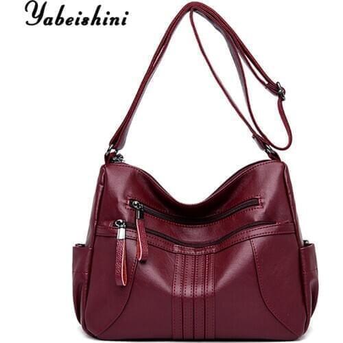 2020 Soft Leather Zipper Luxury Handbags Bolsa Feminina Women Bags Designer Female Shoulder Crossbody Bags For Women Sac A Main