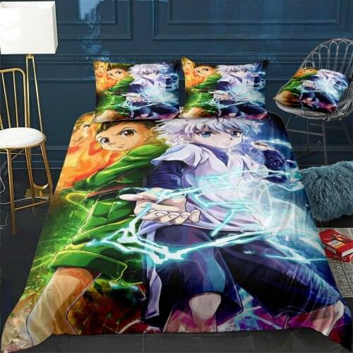 Hunter x hunter Duvet Cover Comfortable Quilt Home Decora Design Universal Bedding Set Bedclothes+Pillowcase 3pcs