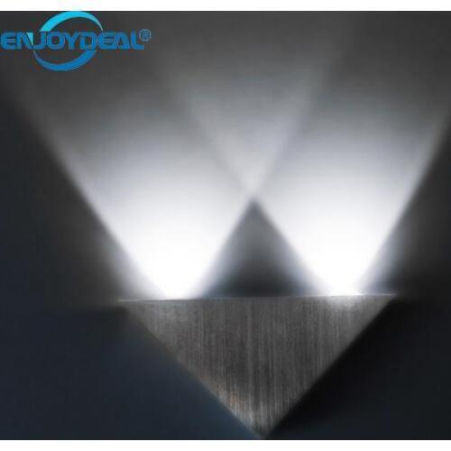 3W Aluminum LED Wall Stair Lamp Triangle Stair Wall Light Spot Lamp Modern Pathway Bedroom Sconce Lighting White /Warm White