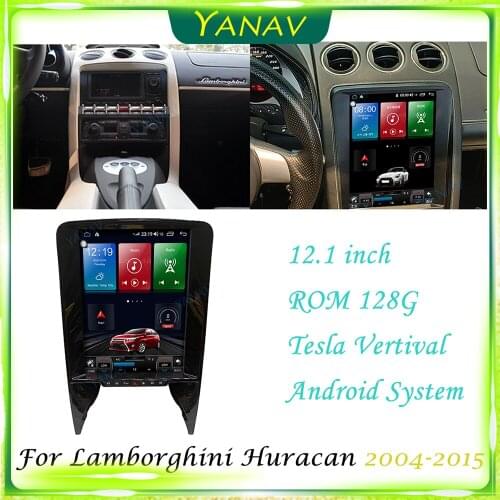 Android 2 Din Car Radio Audio Stereo Receiver For Lamborghini Huracan 2004-2015 GPS navigation Auto Video Multimedia MP3 Player