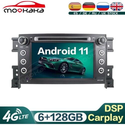 For Suzuki Grand Vitara 2005 - 2012 Android 11 6G+128GB Car Multimedia Player GPS Navigation Audio Stereo Head Unit Carplay DSP