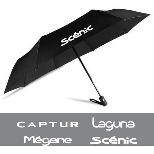 Car Waterproof Automatic Folding Umbrella For Renault Megane Scenic Clio Laguna Captur Fluence Koleos Zoe Kadjar Car Accessories