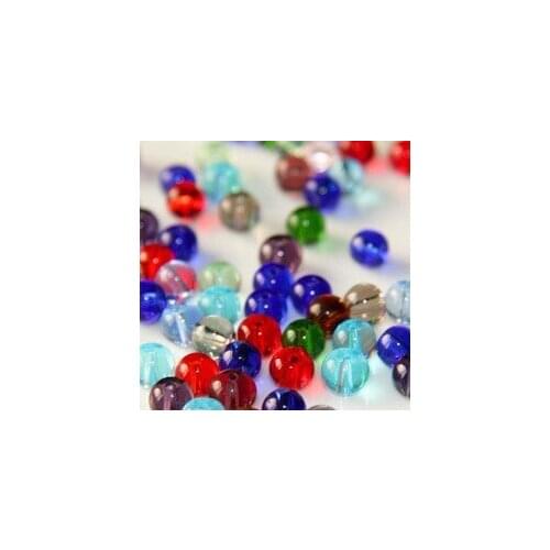 Free shipping 100pcs/lot 6MM Crystal Smooth Glitter Ball ,Round Beads For Jewelry Fitting Making
