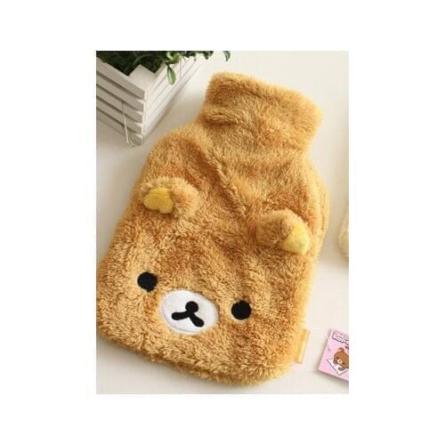Free shipping 1000ml Cartoon plush rubber hot water bag water filling hot water bag warm palace warm water bag